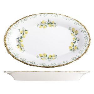 ID Fine Verona Oval Scalloped Plate