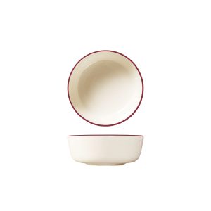 ID Fine Modest Maroon Round Coupe Bowl