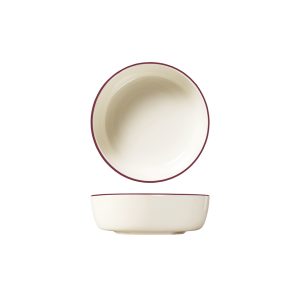 ID Fine Modest Maroon Round Coupe Bowl