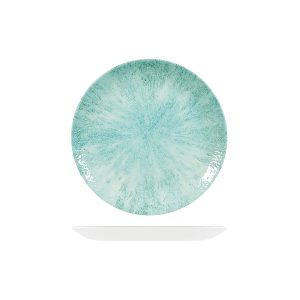 Studio Prints Stone Aquamarine Round Coupe Plate