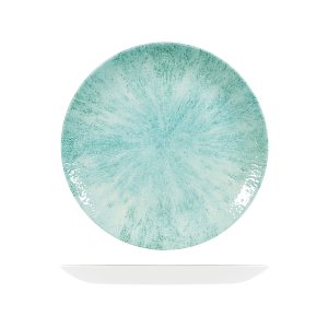 Studio Prints Stone Aquamarine Round Coupe Plate