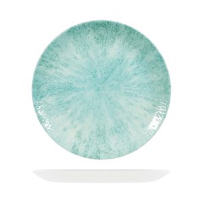 Studio Prints Stone Aquamarine Round Coupe Plate