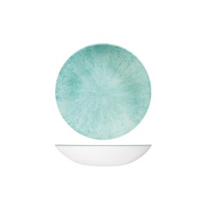 Studio Prints Stone Aquamarine Round Coupe Bowl