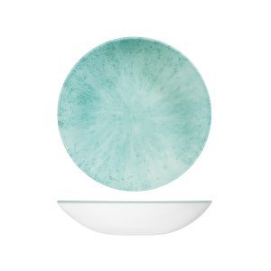 Studio Prints Stone Aquamarine Round Coupe Bowl