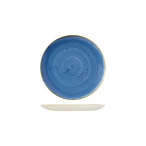 Stonecast by Churchill Stonecast Cornflower Blue Round Coupe Plate