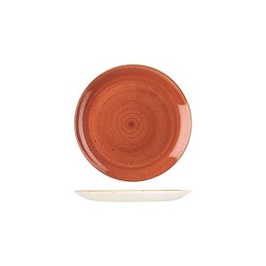 Stonecast by Churchill Stonecast Spiced Orange Round Coupe Plate