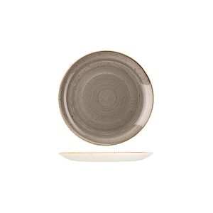 Stonecast by Churchill Stonecast Peppercorn Grey Round Coupe Plate