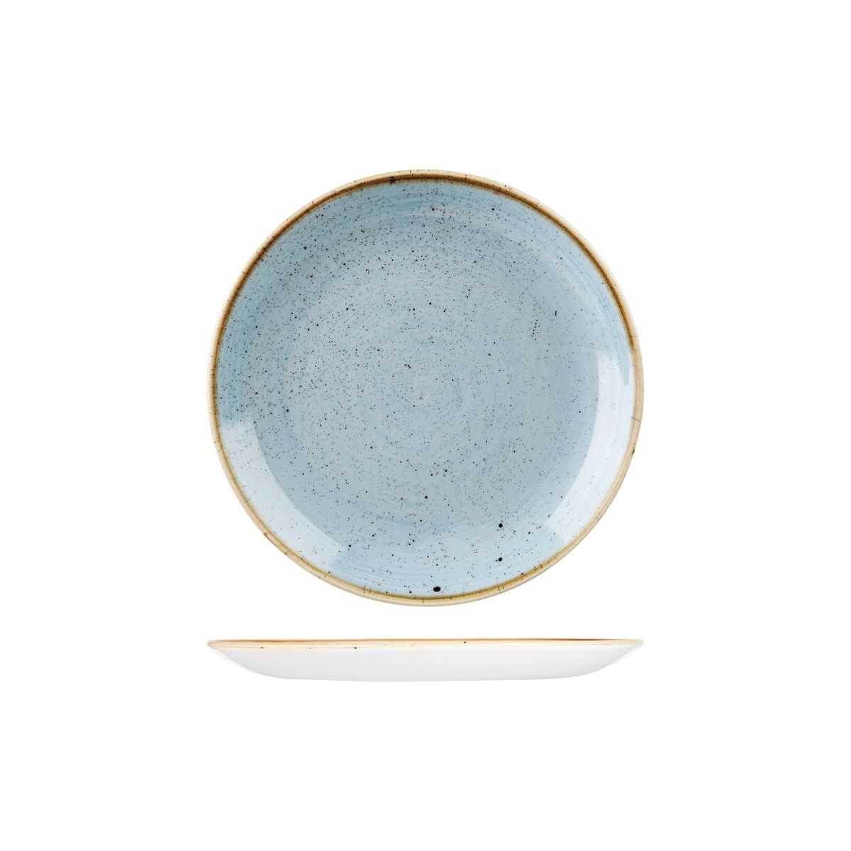 Stonecast by Churchill Stonecast Duck Egg Round Coupe Plate
