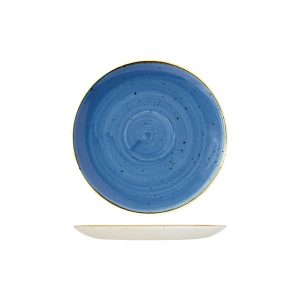 Stonecast by Churchill Stonecast Cornflower Blue Round Coupe Plate