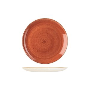Stonecast by Churchill Stonecast Spiced Orange Round Coupe Plate