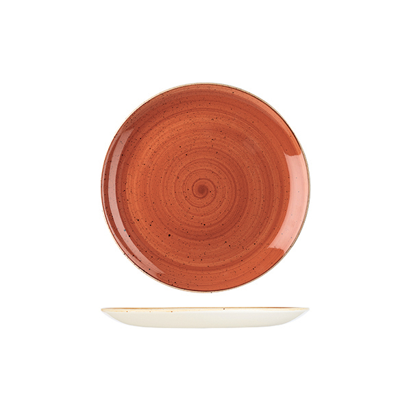 Stonecast by Churchill Stonecast Spiced Orange Round Coupe Plate