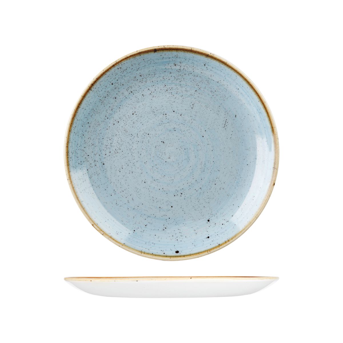 Stonecast by Churchill Stonecast Duck Egg Round Coupe Plate