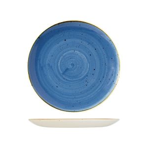 Stonecast by Churchill Stonecast Cornflower Blue Round Coupe Plate
