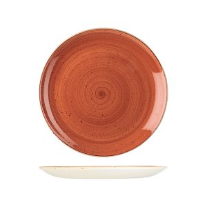 Stonecast by Churchill Stonecast Spiced Orange Round Coupe Plate