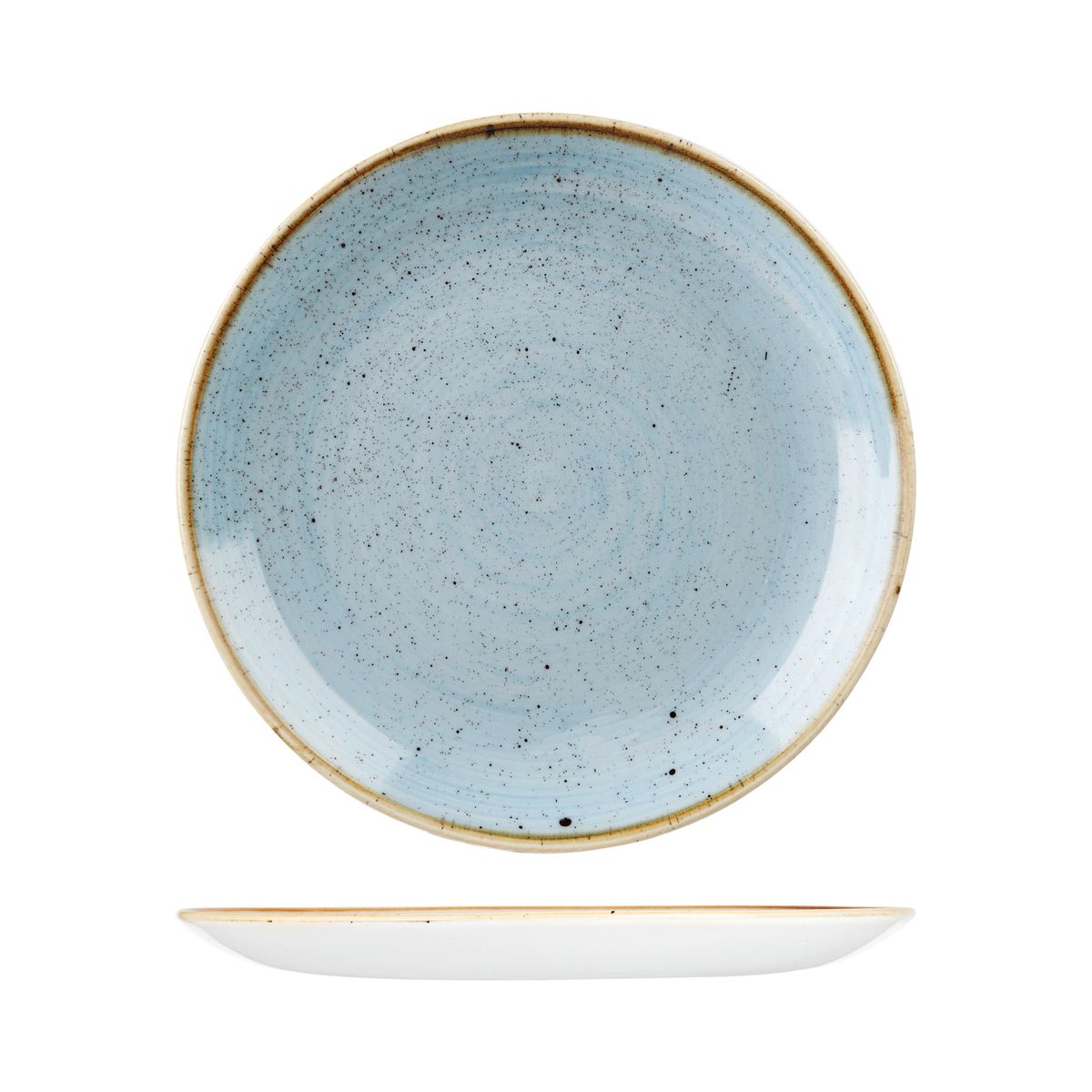 Stonecast by Churchill Stonecast Duck Egg Round Coupe Plate