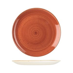 Stonecast by Churchill Stonecast Spiced Orange Round Coupe Plate