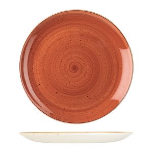 Stonecast by Churchill Stonecast Spiced Orange Round Coupe Plate