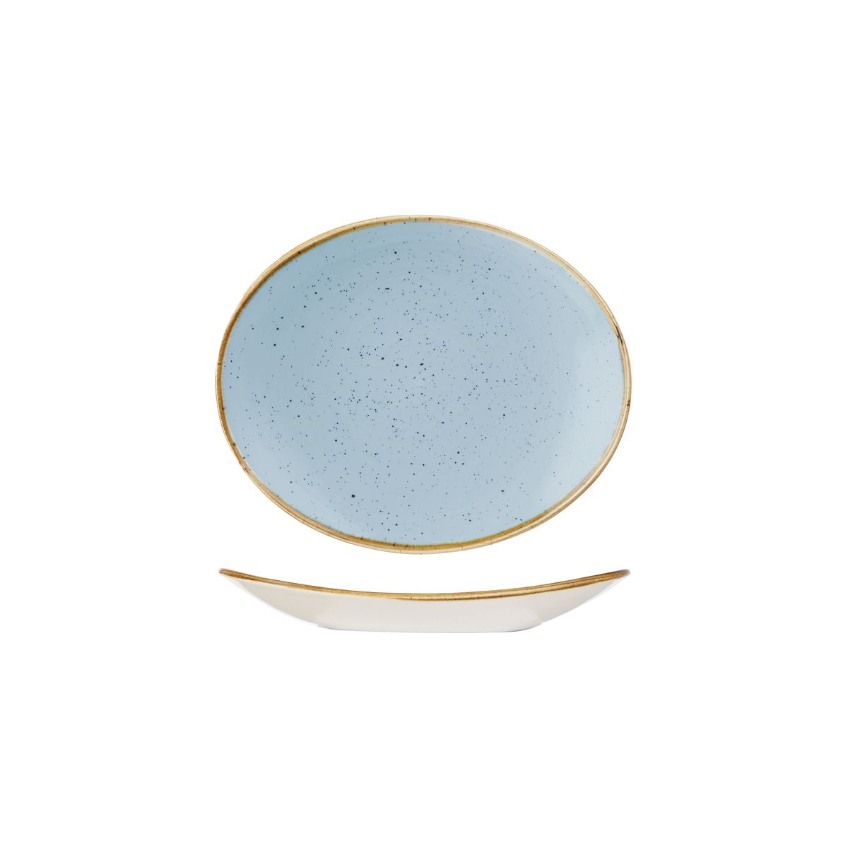 Stonecast by Churchill Stonecast Duck Egg Oval Coupe Plate
