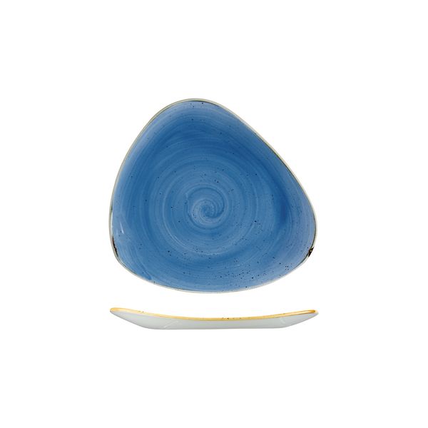 Stonecast by Churchill Stonecast Cornflower Blue Triangular Plate