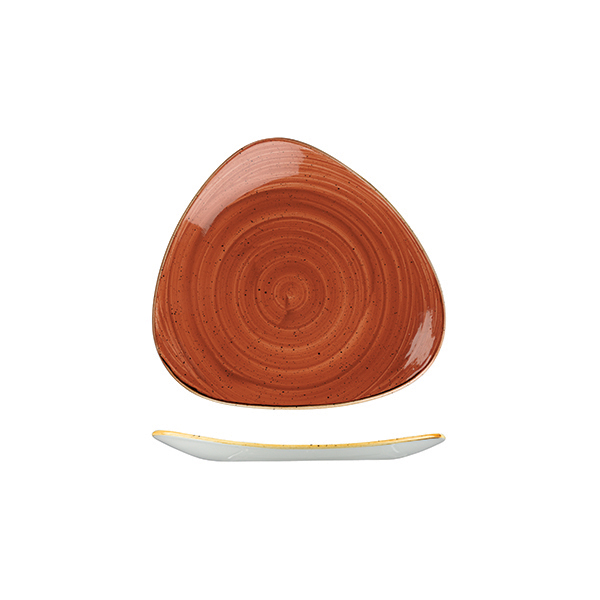 Stonecast by Churchill Stonecast Spiced Orange Triangular Plate