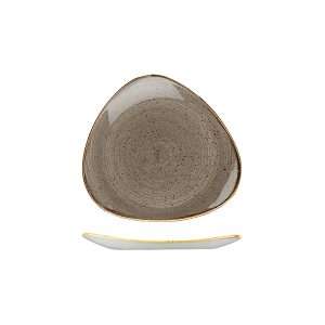 Stonecast by Churchill Stonecast Peppercorn Grey Triangular Plate