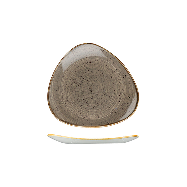 Stonecast by Churchill Stonecast Peppercorn Grey Triangular Plate