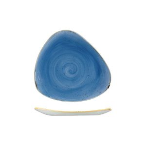 Stonecast by Churchill Stonecast Cornflower Blue Triangular Plate