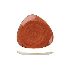 Stonecast by Churchill Stonecast Spiced Orange Triangular Plate