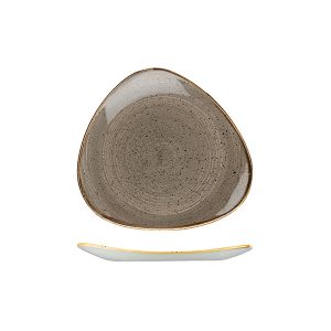 Stonecast by Churchill Stonecast Peppercorn Grey Triangular Plate