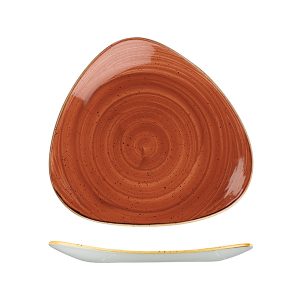 Stonecast by Churchill Stonecast Spiced Orange Triangular Plate