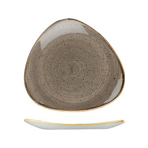 Stonecast by Churchill Stonecast Peppercorn Grey Triangular Plate
