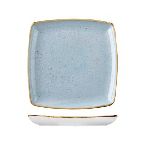 Stonecast by Churchill Stonecast Duck Egg Deep Square Plate