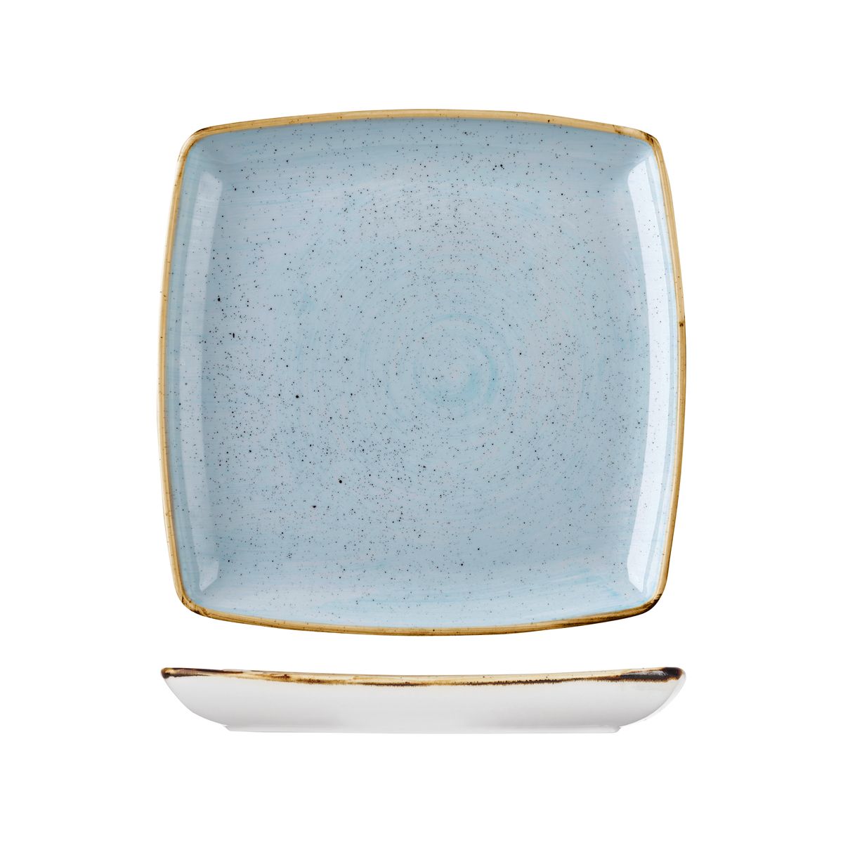 Stonecast by Churchill Stonecast Duck Egg Deep Square Plate