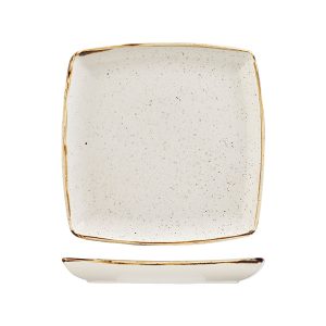 Stonecast by Churchill Stonecast Barley White Deep Square Plate