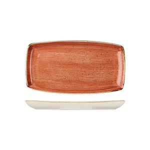 Stonecast by Churchill Stonecast Spiced Orange Oblong Chef's Plate