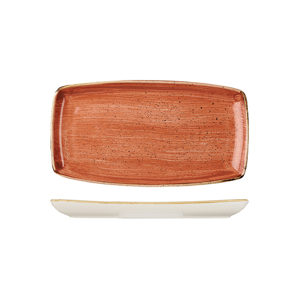 Stonecast by Churchill Stonecast Spiced Orange Oblong Chef's Plate