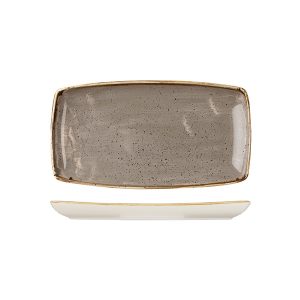 Stonecast by Churchill Stonecast Peppercorn Grey Oblong Chef's Plate
