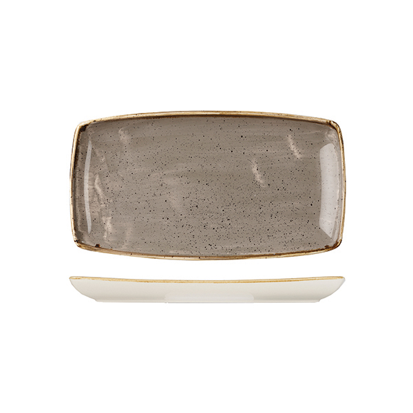 Stonecast by Churchill Stonecast Peppercorn Grey Oblong Chef's Plate
