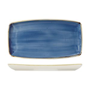 Stonecast by Churchill Stonecast Cornflower Blue Oblong Chef's Plate