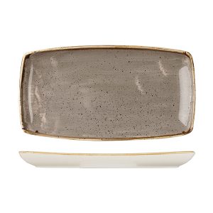 Stonecast by Churchill Stonecast Peppercorn Grey Oblong Chef's Plate