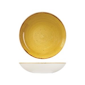 Stonecast by Churchill Stonecast Mustard Seed Yellow Round Bowl