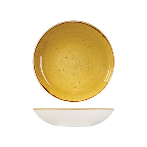 Stonecast by Churchill Stonecast Mustard Seed Yellow Round Bowl
