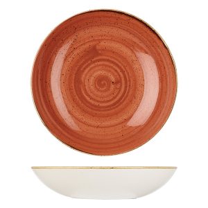Stonecast by Churchill Stonecast Spiced Orange Round Coupe Bowl