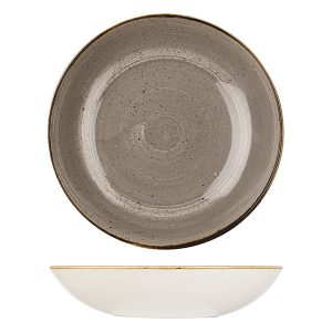 Stonecast by Churchill Stonecast Peppercorn Grey Round Coupe Bowl