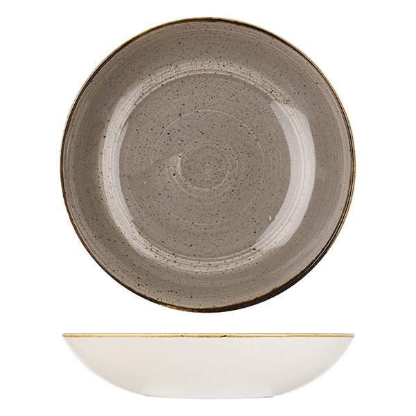 Stonecast by Churchill Stonecast Peppercorn Grey Round Coupe Bowl