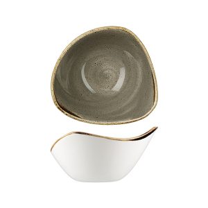 Stonecast by Churchill Stonecast Peppercorn Grey Triangular Bowl