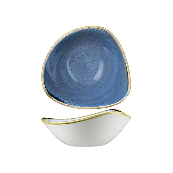 Stonecast by Churchill Stonecast Cornflower Blue Triangular Bowl