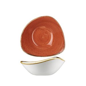Stonecast by Churchill Stonecast Spiced Orange Triangular Bowl