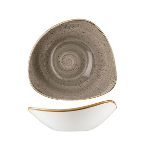 Stonecast by Churchill Stonecast Peppercorn Grey Triangular Bowl