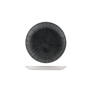 Studio Prints Agano Black Round Coupe Plate